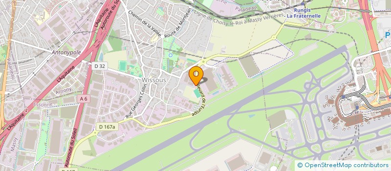 localisation de l'entreprise EB FINANCE  WISSOUS