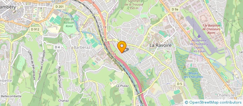 localisation de l'entreprise EB GREEN  LA RAVOIRE