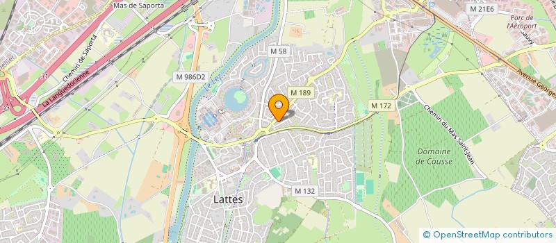 localisation de l'entreprise EB GROUP à LATTES