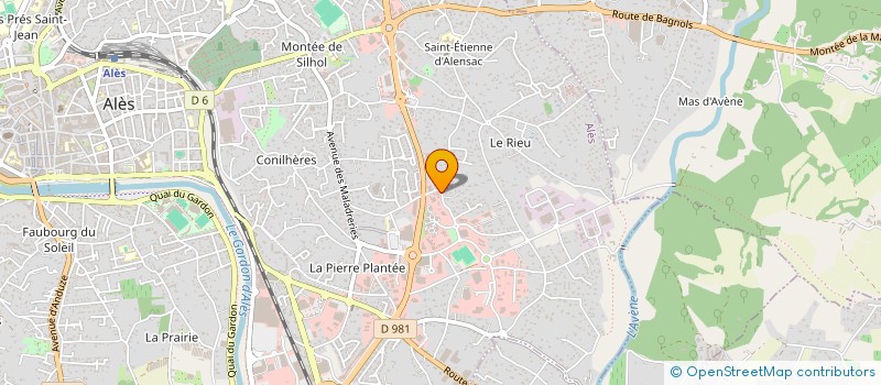 localisation de l'entreprise EB HOLDING  ROUSSON