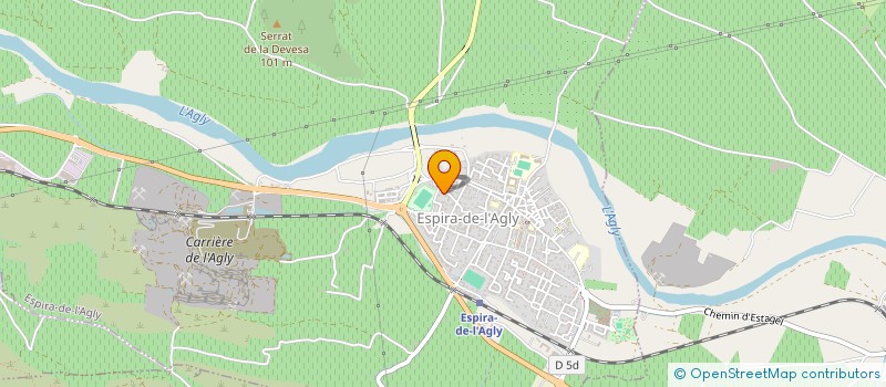 localisation de l'entreprise EB HOLDING  ESPIRA-DE-L'AGLY