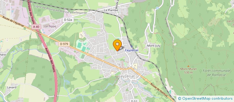 localisation de l'entreprise EB HOLDING à CEYZERIAT