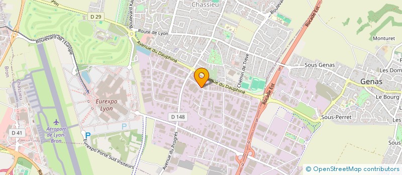 localisation de l'entreprise EB IMMO  CHASSIEU