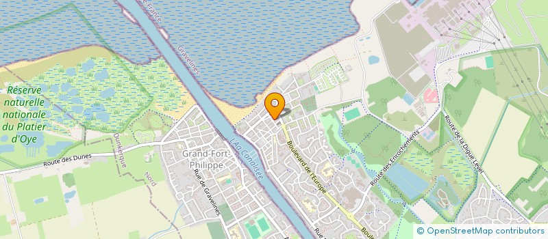 localisation de l'entreprise EB IMMOBILIER à GRAVELINES