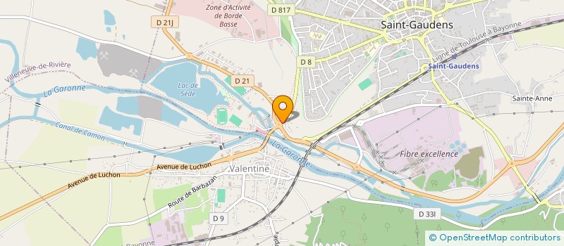 localisation de l'entreprise EB IMMOBILIER  SAINT-GAUDENS