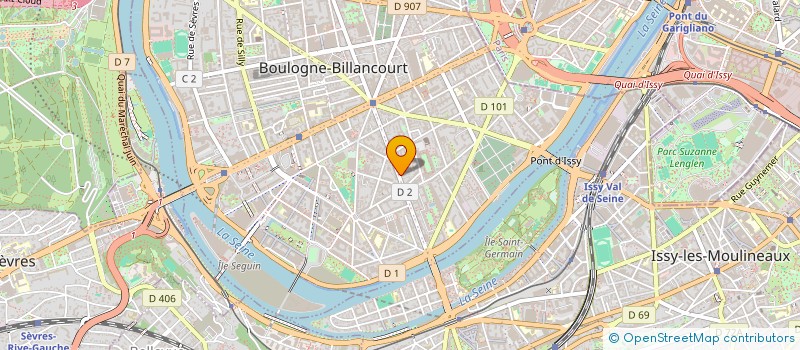 localisation de l'entreprise EB INFORMATIQUE à BOULOGNE-BILLANCOURT