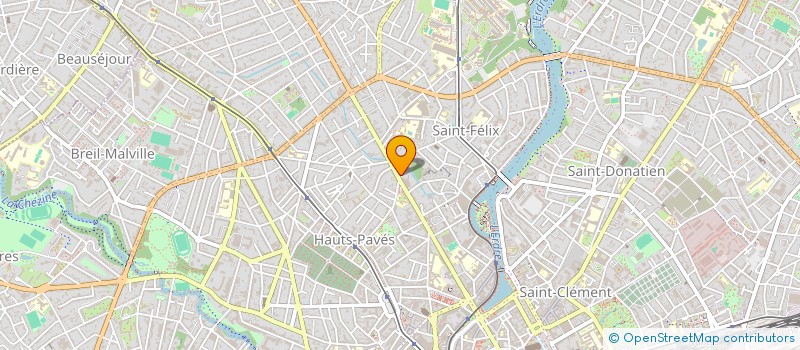 localisation de l'entreprise EB INVEST à NANTES