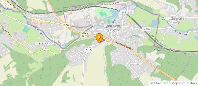 localisation de l'entreprise EB INVEST à SAINT-REMY-SUR-AVRE