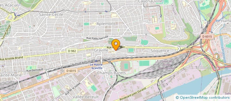 localisation de l'entreprise EB INVEST  LE HAVRE