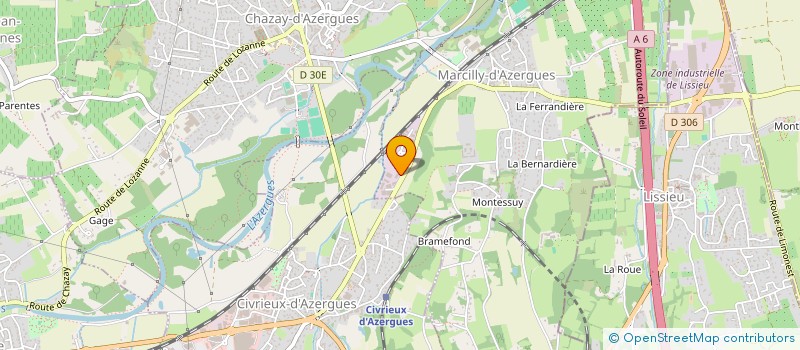 localisation de l'entreprise EB LIGHT CONSULTING  MARCILLY-D'AZERGUES