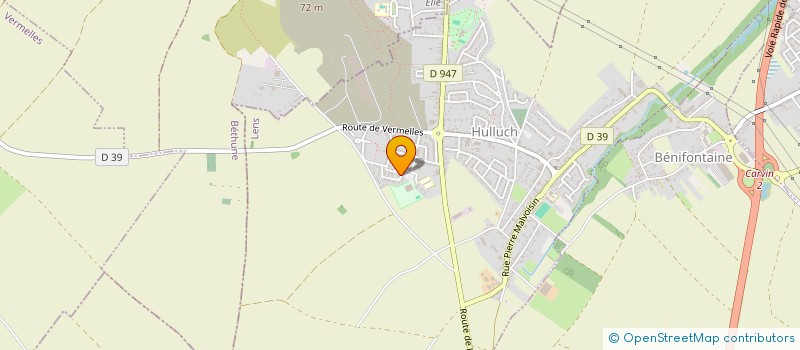 localisation de l'entreprise EB.LL  HULLUCH