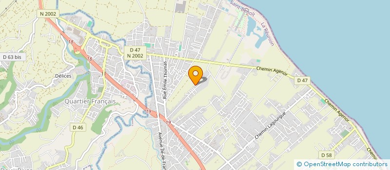 localisation de l'entreprise EB MAITRISE D' UVRE  SAINT-ANDRE