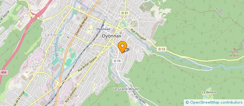 localisation de l'entreprise EB MANAGEMENT à OYONNAX