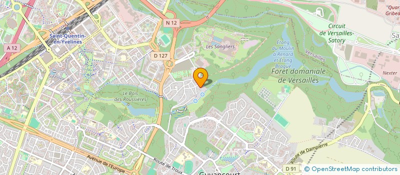 localisation de l'entreprise EB MICRO DIFFUSION  GUYANCOURT