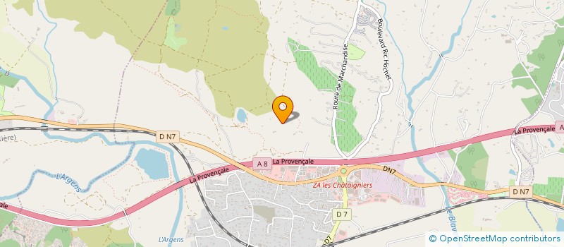 localisation de l'entreprise EB MONTREUIL à ROQUEBRUNE-SUR-ARGENS