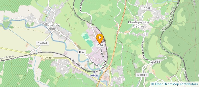 localisation de l'entreprise EB PARK  ARBOIS