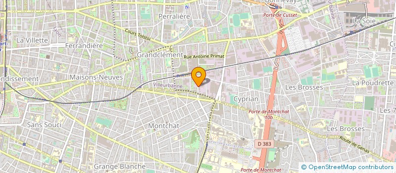 localisation de l'entreprise EB PARTICIPATIONS  VILLEURBANNE