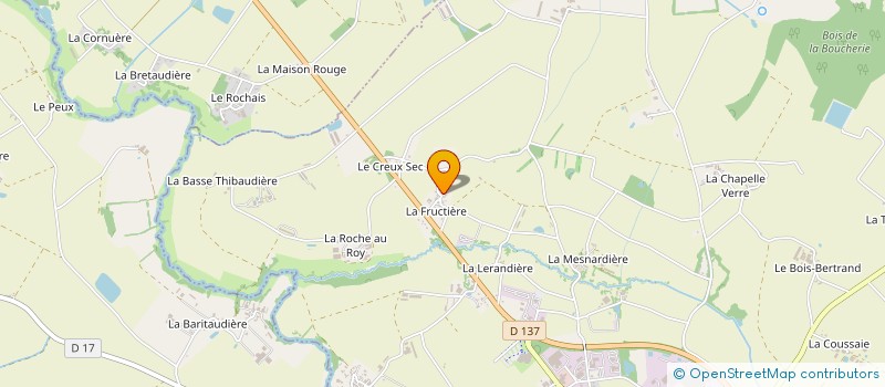 localisation de l'entreprise EB PEINTURE  CHAVAGNES-EN-PAILLERS