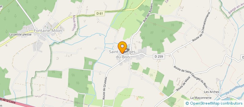 localisation de l'entreprise EB PIERRE  LES BOIS D'ANJOU