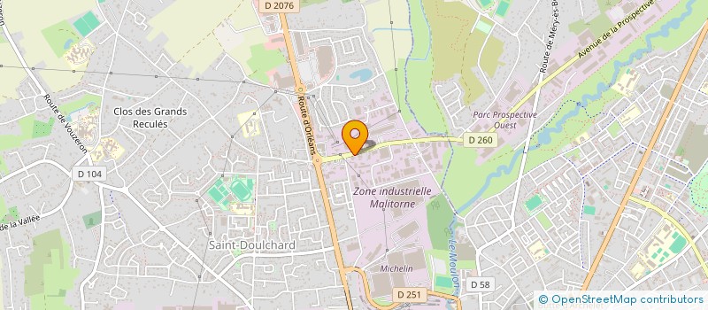 localisation de l'entreprise EB PROD à SAINT-DOULCHARD