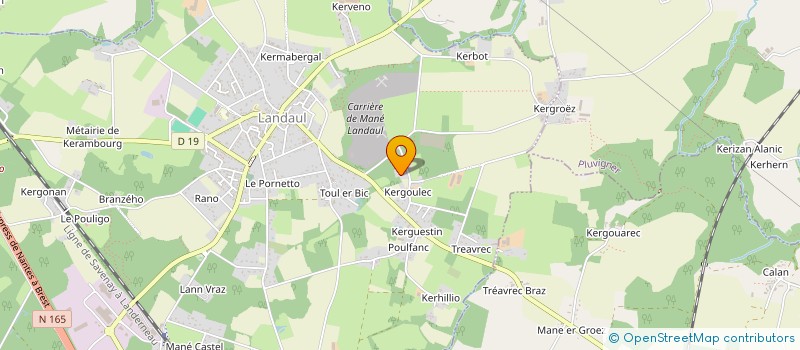 localisation de l'entreprise EB RENOVATION  LANDAUL