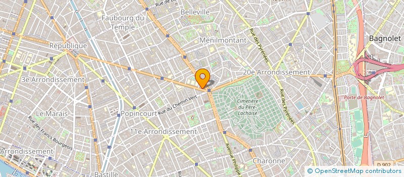 localisation de l'entreprise EB SERVICE  PARIS