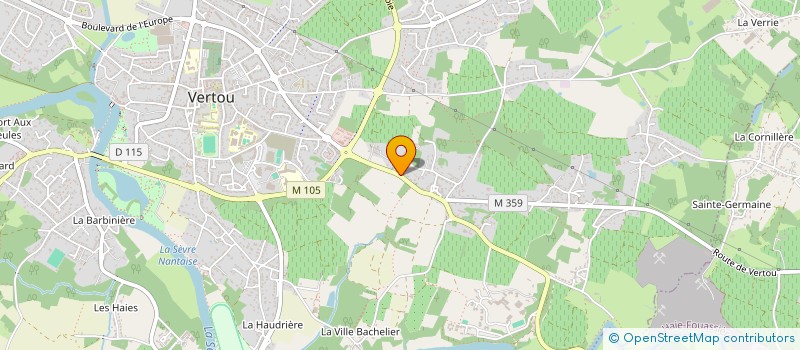 localisation de l'entreprise EB SERVICE à VERTOU