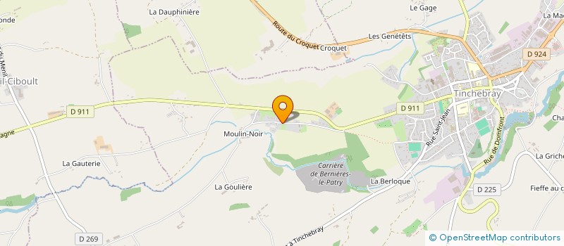 localisation de l'entreprise EB SHOP à TINCHEBRAY-BOCAGE