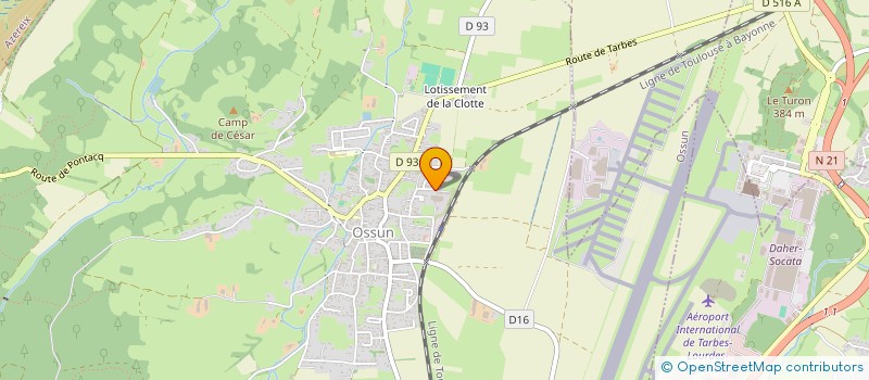 localisation de l'entreprise EB SOLS  OSSUN