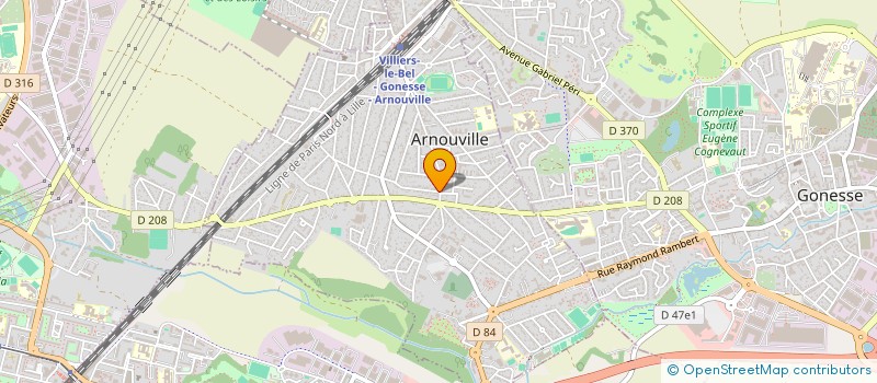 localisation de l'entreprise EB SYSTEMS  ARNOUVILLE