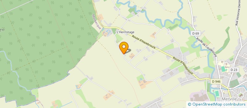 localisation de l'entreprise EB TRANS à MERVILLE
