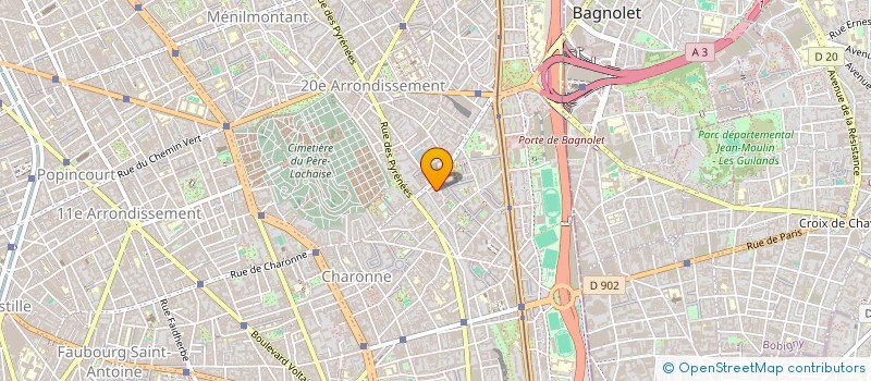 localisation de l'entreprise EB TRANSPORT  PARIS