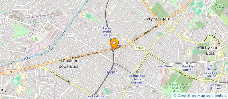 localisation de l'entreprise EB TRANSPORTS à LES PAVILLONS-SOUS-BOIS