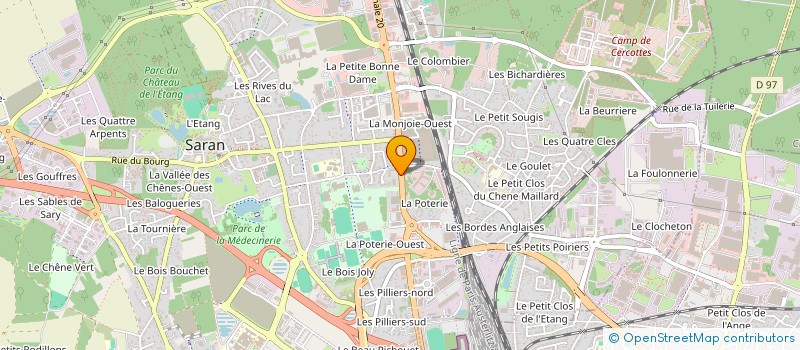 localisation de l'entreprise EB VOYAGE à SARAN