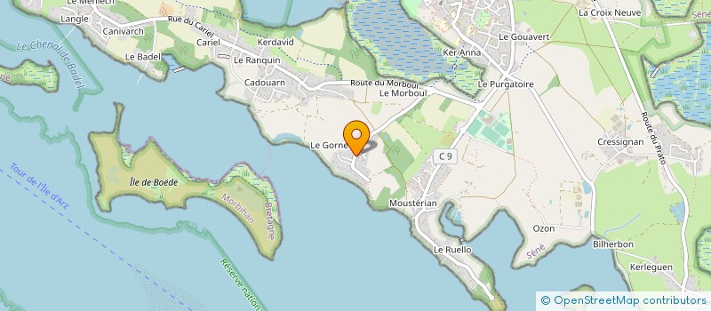 localisation de l'entreprise EB WINE à THEIX-NOYALO