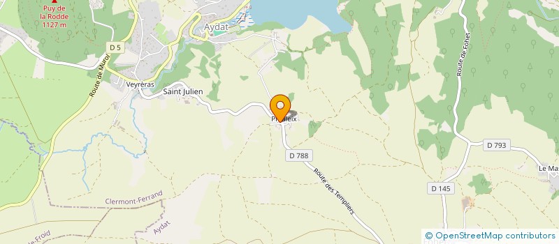 localisation de l'entreprise EB2C  AYDAT