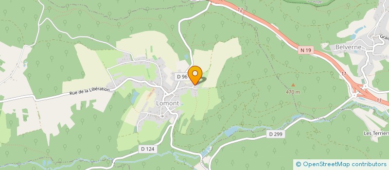 localisation de l'entreprise EB2L  LOMONT