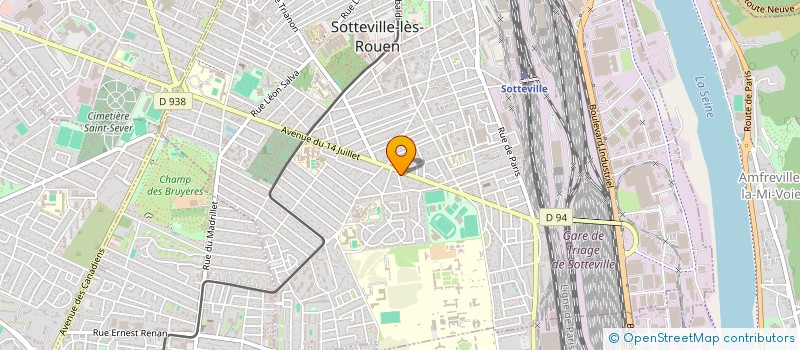 localisation de l'entreprise EB2M  SOTTEVILLE-LES-ROUEN