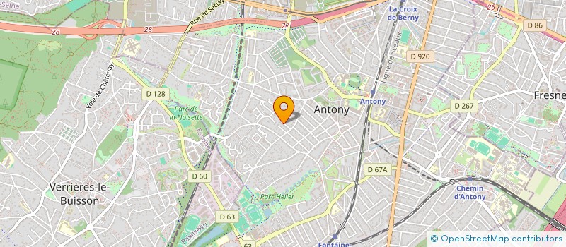 localisation de l'entreprise EB2R INVEST à ANTONY