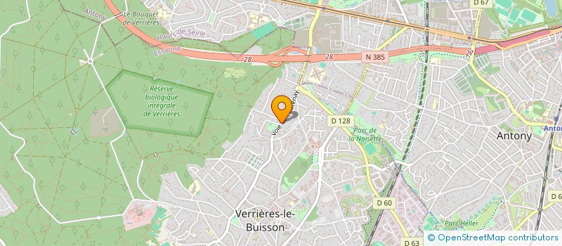 localisation de l'entreprise EB3A SAPIENS  VERRIERES-LE-BUISSON