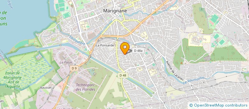 localisation de l'entreprise EBA  MARIGNANE