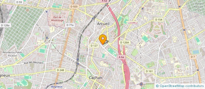 localisation de l'entreprise EBA CAB  ARCUEIL