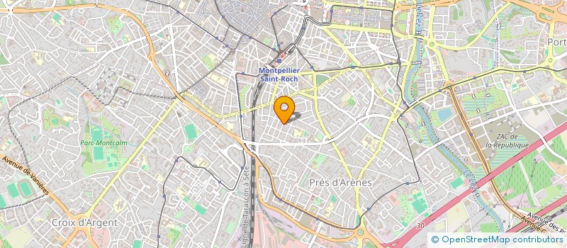 localisation de l'entreprise EBA CONSTRUCTION à MONTPELLIER