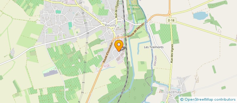 localisation de l'entreprise EBAC à REUILLY