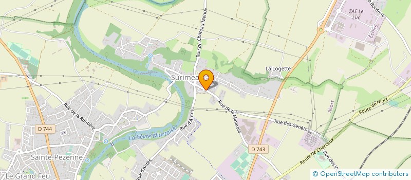 localisation de l'entreprise EBAC LITERIE à NIORT