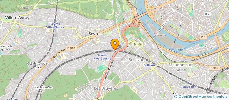 localisation de l'entreprise EBAG à SEVRES