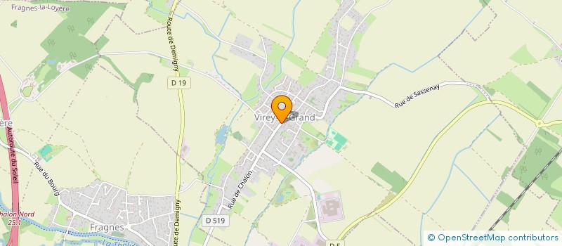 localisation de l'entreprise EBAGA  VIREY-LE-GRAND