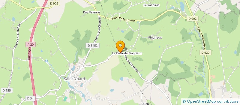 localisation de l'entreprise EBALY  SAINT-YBARD