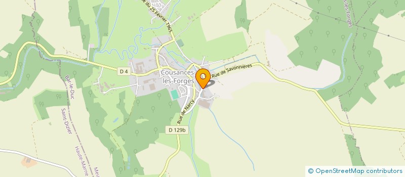 localisation de l'entreprise EBARBAGE EUROPEEN SARL à COUSANCES-LES-FORGES