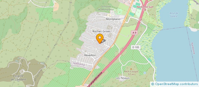 localisation de l'entreprise EBAS à NARBONNE